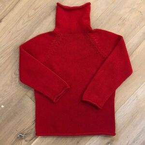 J. Crew Red Turtleneck Sweater (XS)